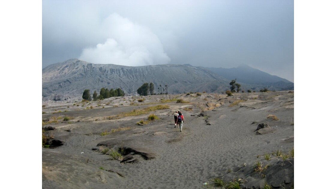 marche vers le Bromo  travers e d une mer de sable Geo fr