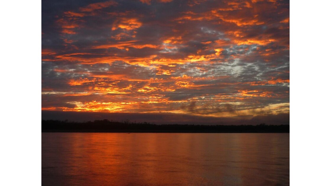 Coucher de soleil - Amazonie péruvienne