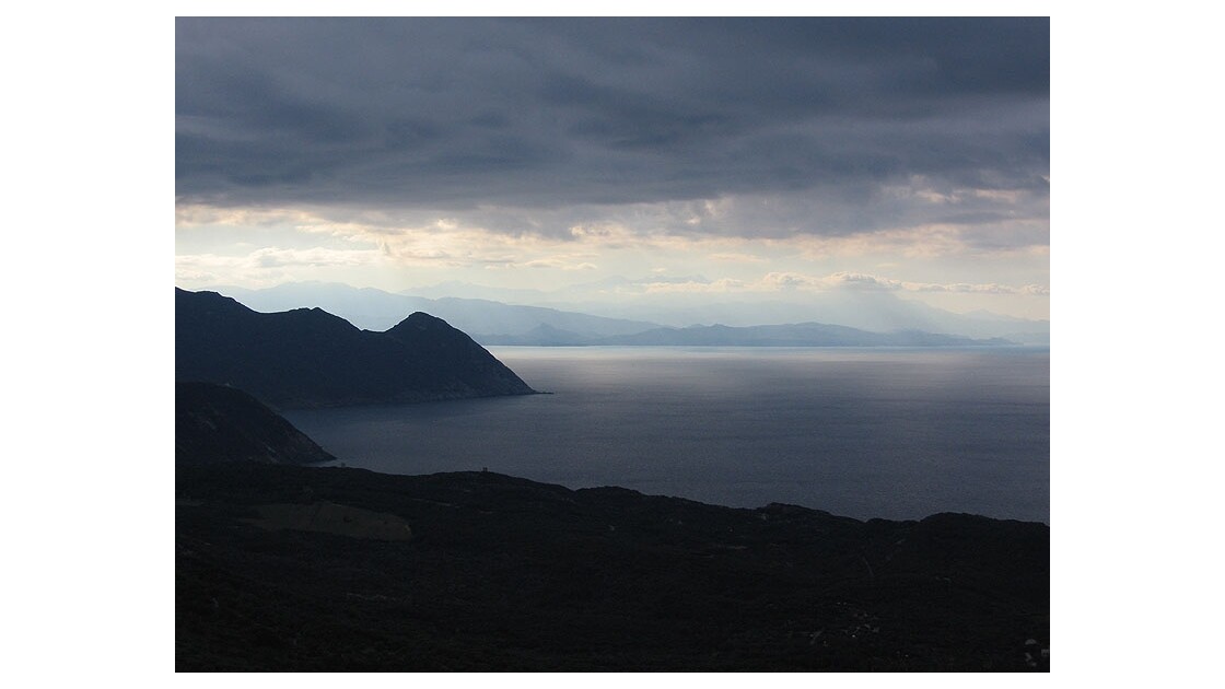 Cap Corse ciel d'orage