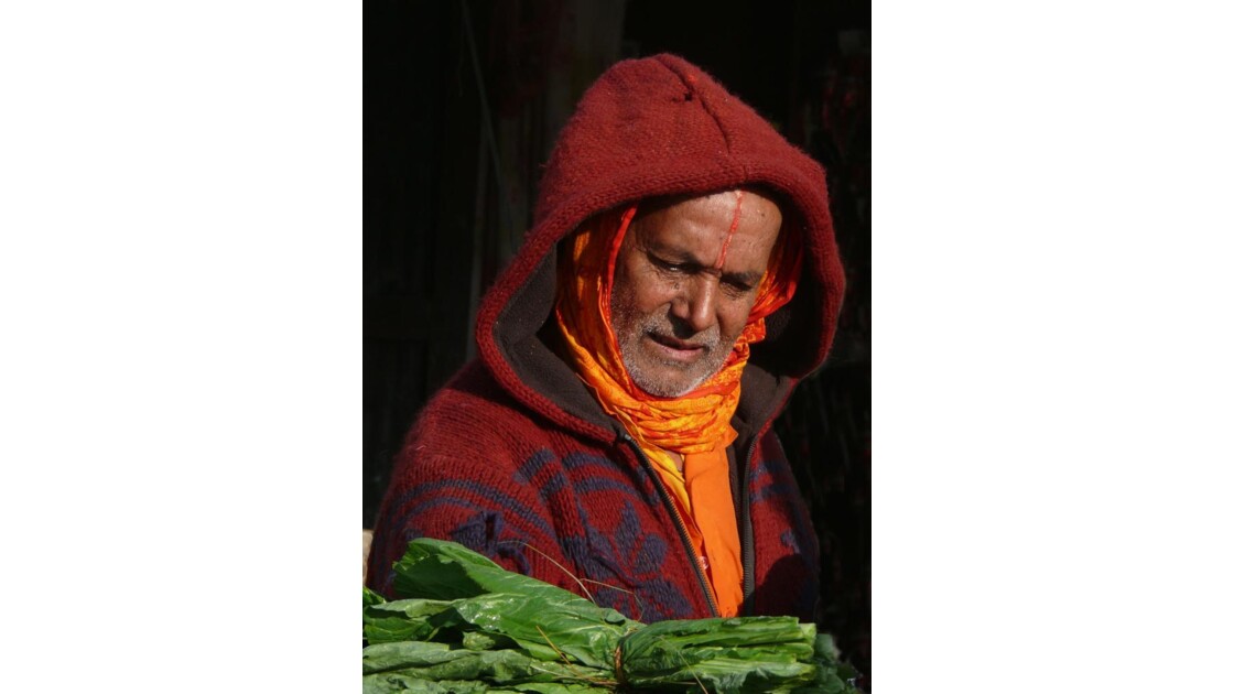 Portrait d'homme à Katmandou