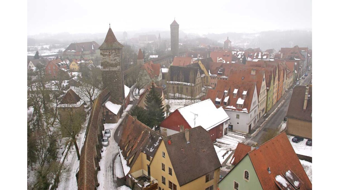 Rothenburg, vue depuis les remparts