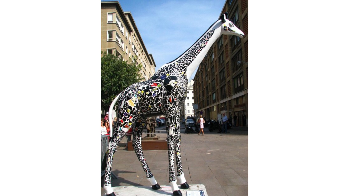 Funny Z'animaux: girafe mosaïque