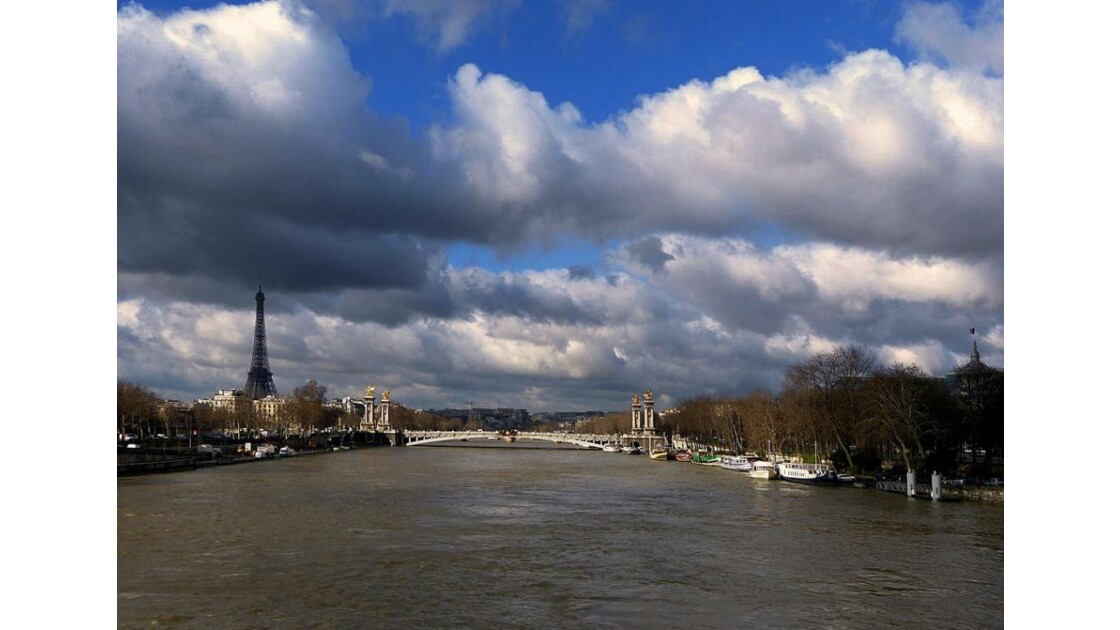 Nuages sur la Seine