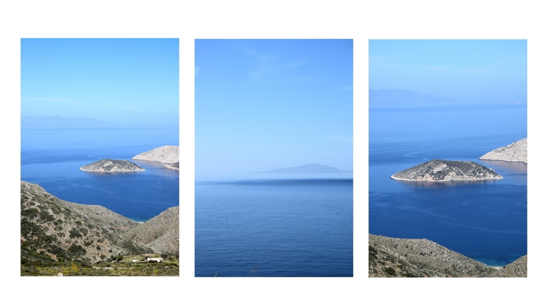 Triptyque d'Amorgos, île des Cyclades