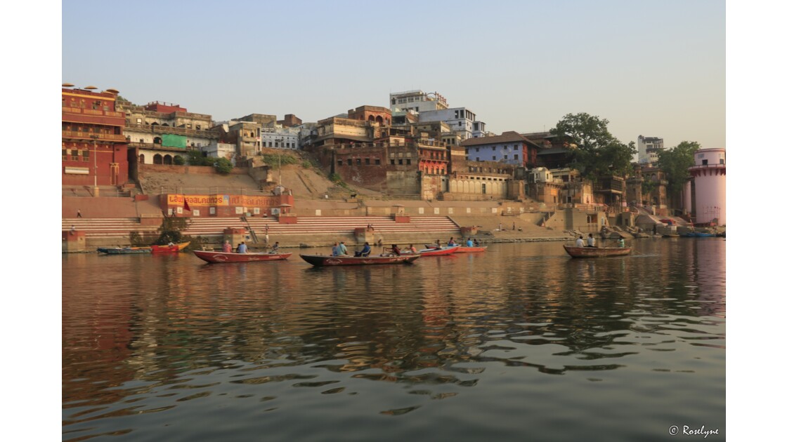 Levé de soleil sur le Gange