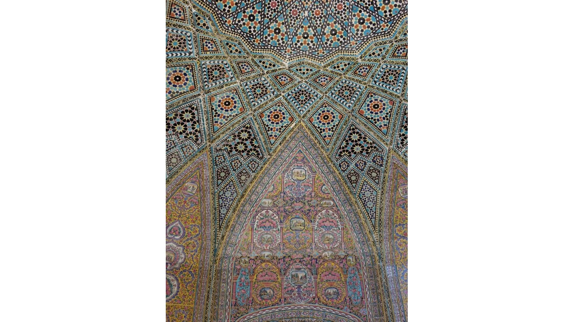 Iran Shiraz la mosquée Nasir-ol-Molk Iwan Nord 15