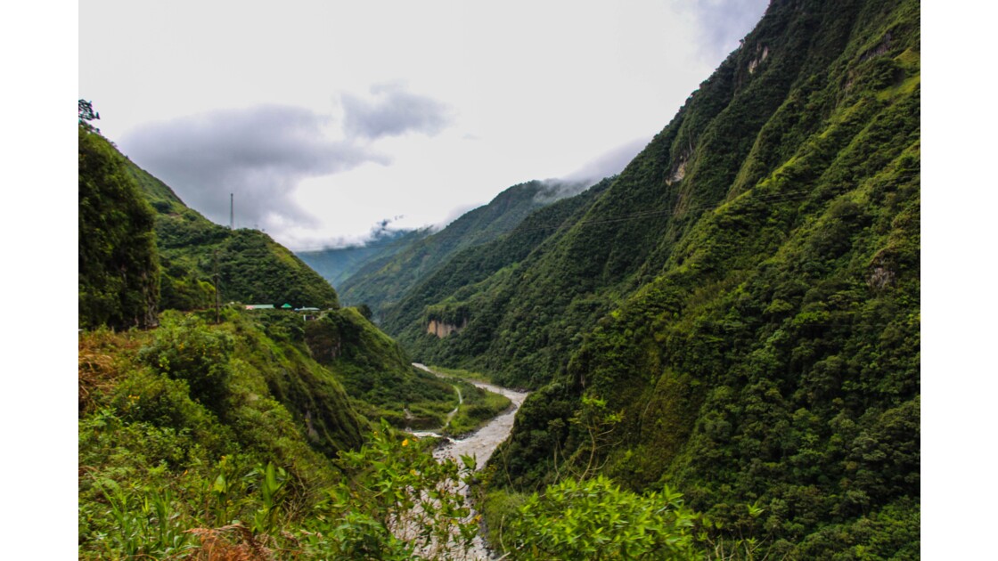 La région verdoyante de Banos en Equateur