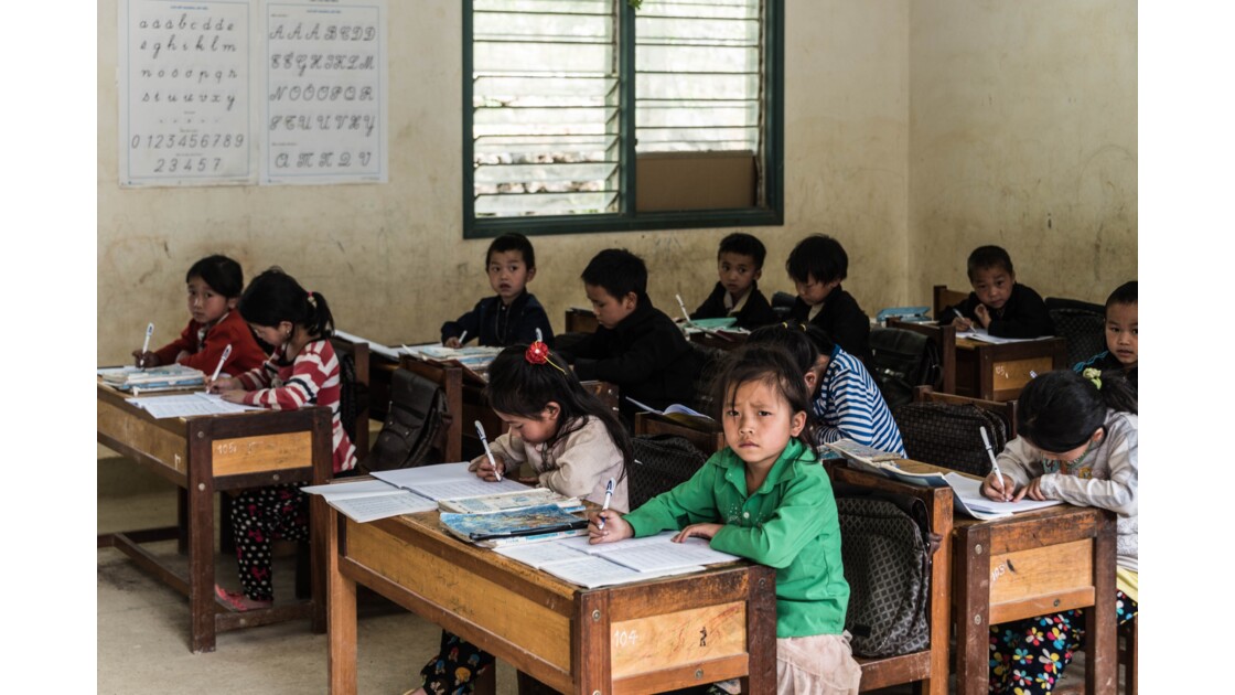 Une école au nord du Vietnam