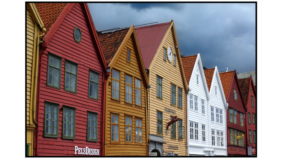 Bergen - les façades de Bryggen
