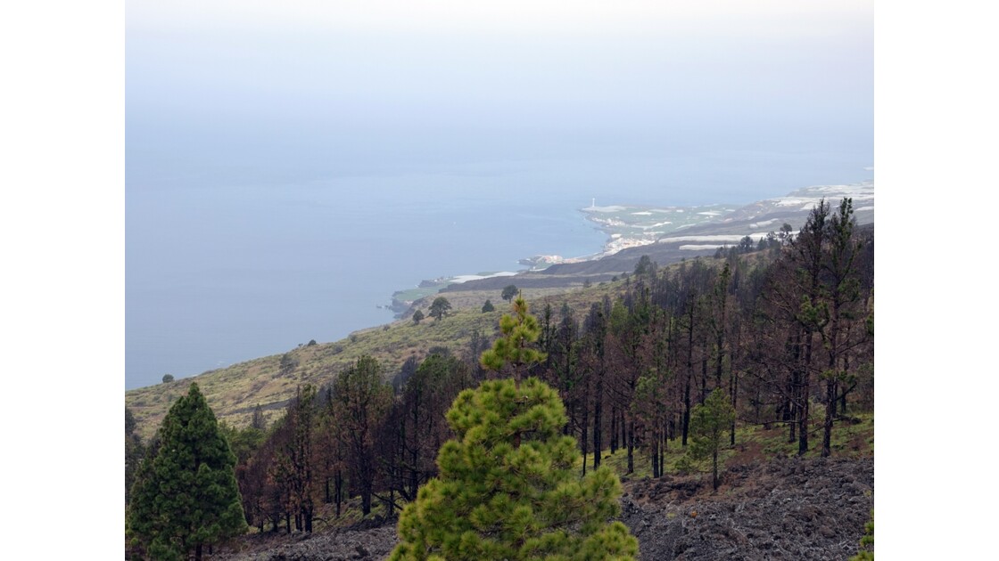 La Palma La côte vue du Mirador el Charco 