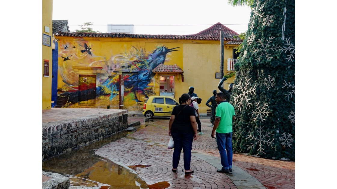 Colombie Cartagena  Getsemani Street Art Plaza de la Santisima 3