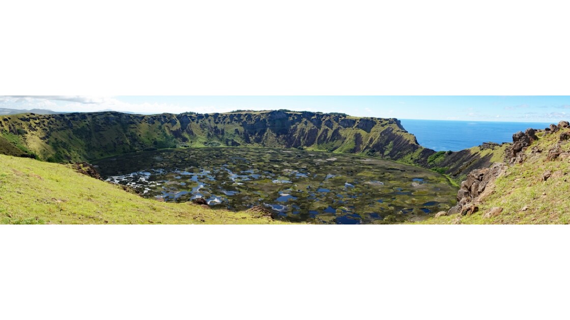 Île de Pâques Cratère de Rano Kau 1