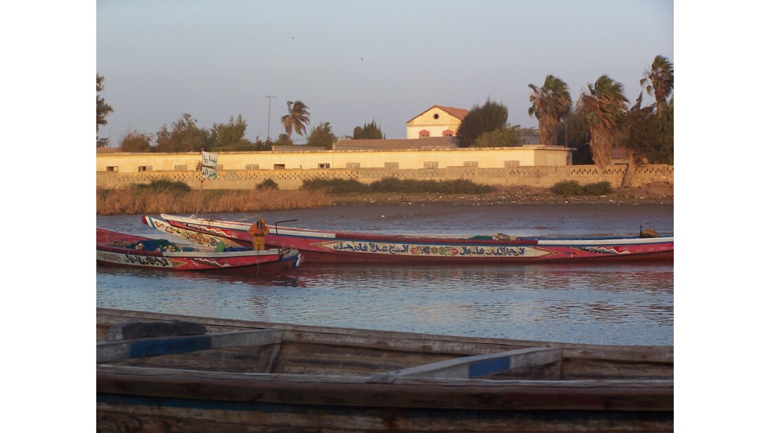 Pirogues sur le fleuve Sénégal