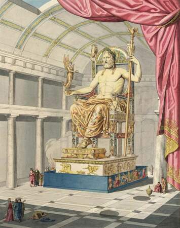 La statue chryséléphantine de Zeus à Olympie