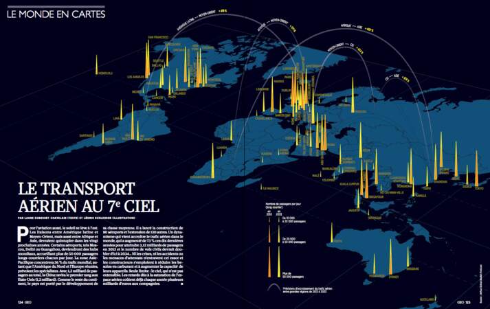 Le monde en cartes : Le transport aérien au 7e ciel