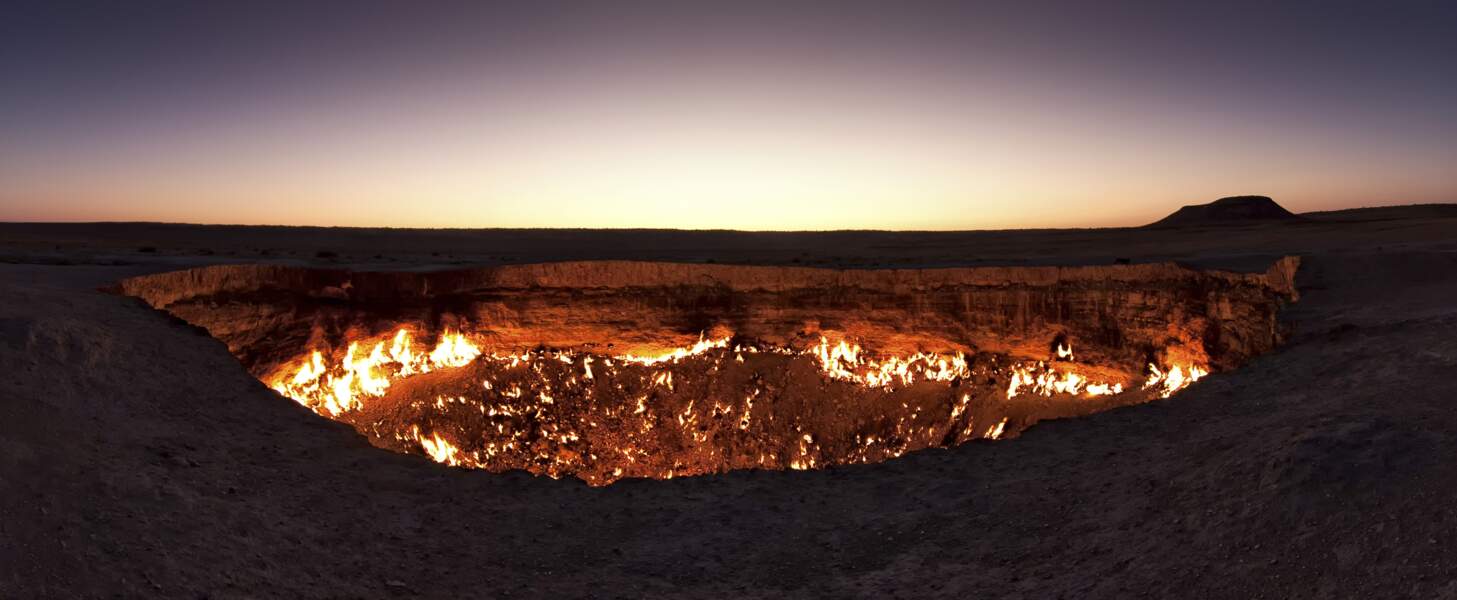 Un cratère qui brûle depuis 45 ans au Turkménistan