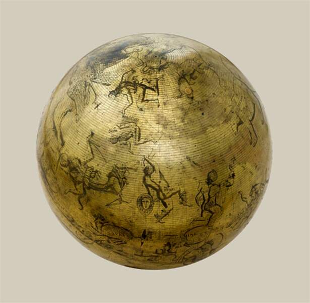 Globe céleste avec, au centre, la constellation de Persée, 1502