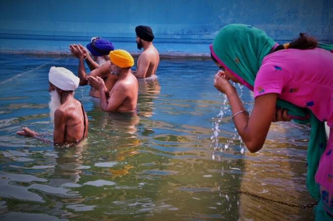Rituel sikh au Temple d’Or d’Amritsar 