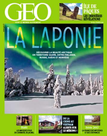 Reportage à découvrir dans le magazine GEO de février 2017 (n°456, Laponie)