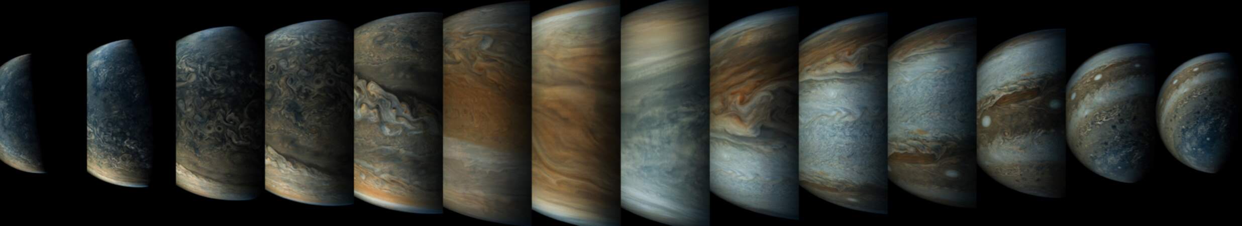 Jupiter vue par la sonde Juno