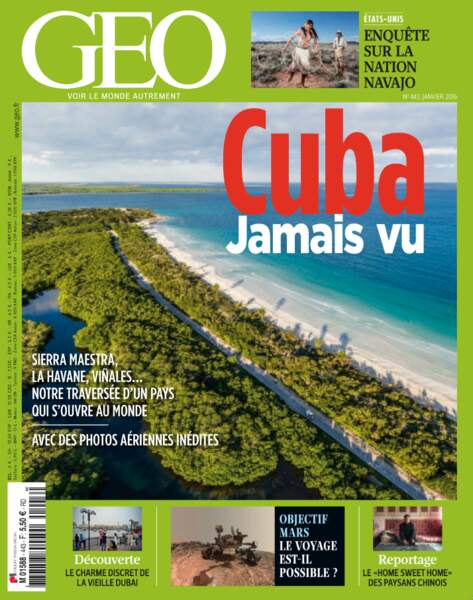Magazine GEO janvier 2016 - Cuba
