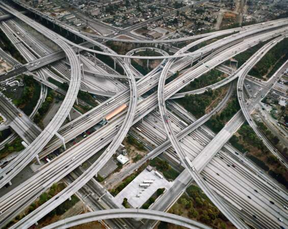 Highway #2, Intersection 105 & 110, Los Angeles, California, USA, 2003