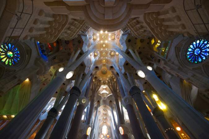 La basilique Sagrada Familia d'Antoni Gaudi à Barcelone