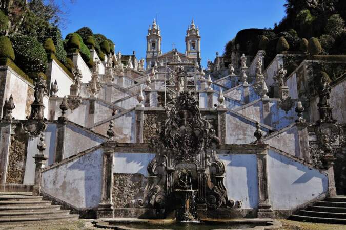 Portugal toujours : le site du Sanctuaire du Bon Jésus du Mont à Braga