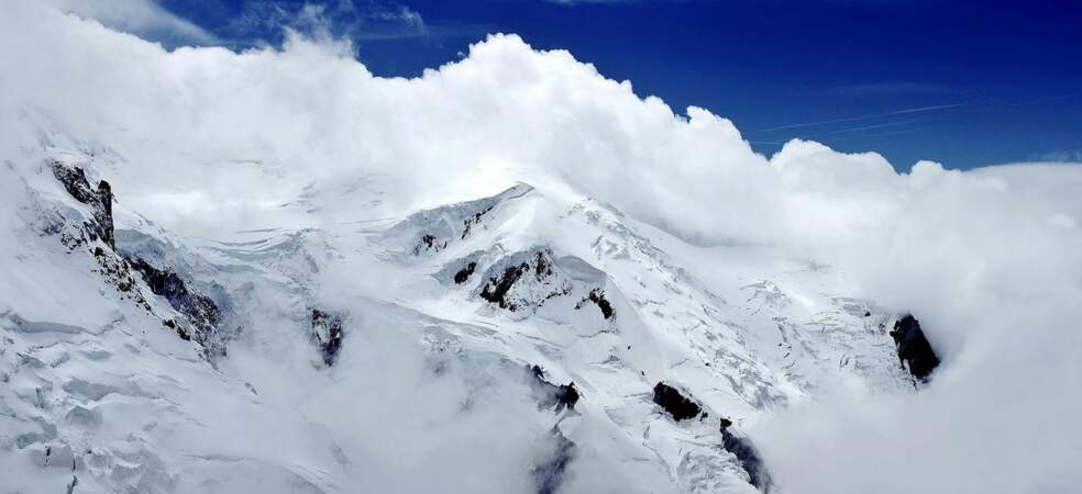 Glacier des Bossons, dans les Alpes