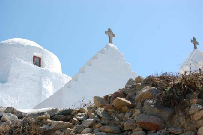 Chapelle sur l’île de Santorin