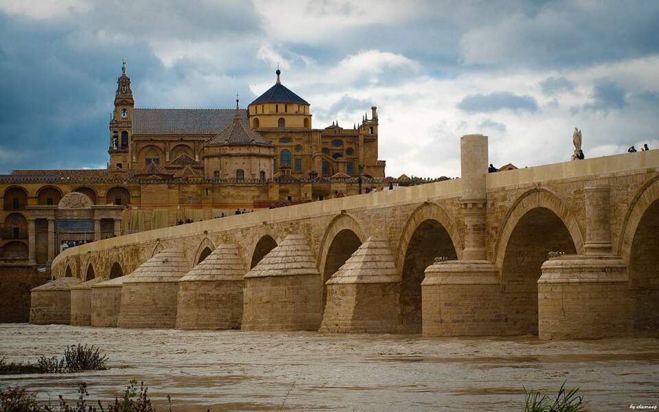 Le pont romain de Cordoue, en Espagne : le long pont de Volantis