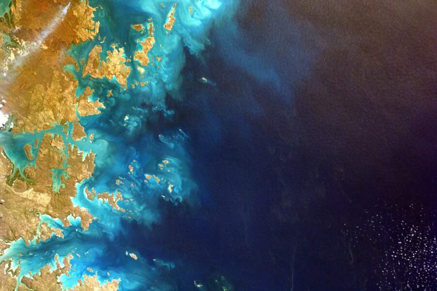 Le long de la côte nord-ouest australienne, une myriade de nuances de bleu