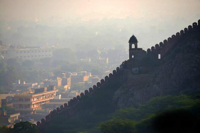 Muraille de Jaipur, en Inde