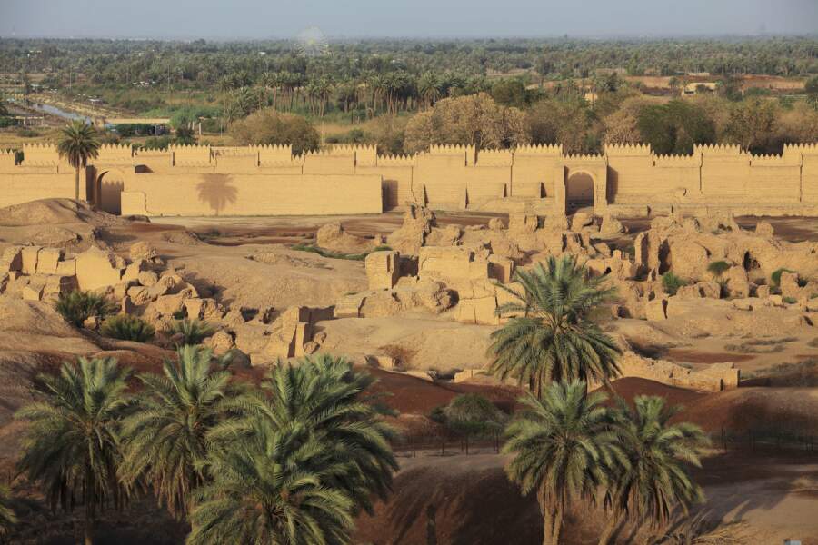 La cité antique de Babylone, en Irak