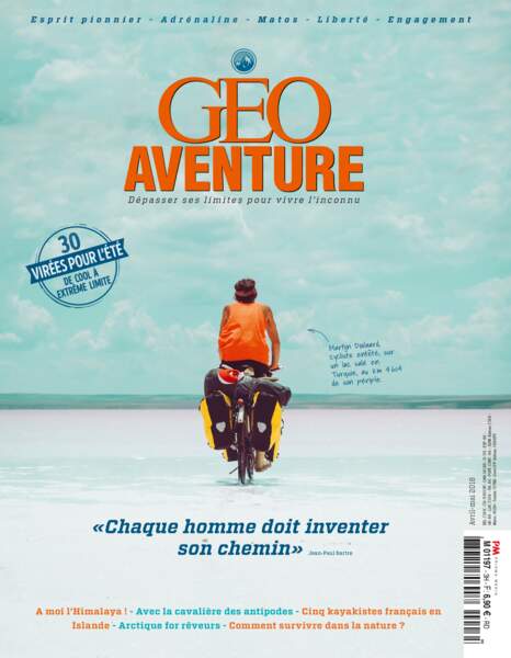 "À moi l'Himalaya", le récit d'Eliott Schonfeld à découvrir dans magazine GEO Aventure (avril 2018)