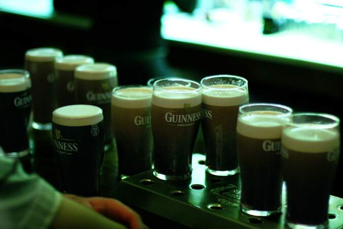 Un plongeon et une Guinness (Irlande) 