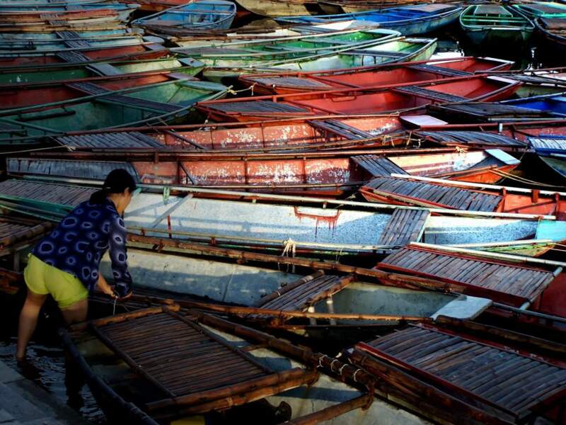 Bateaux dans le nord du Vietnam
