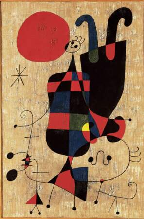 Personnages et chien devant le soleil, Joan Miró (1893-1983)