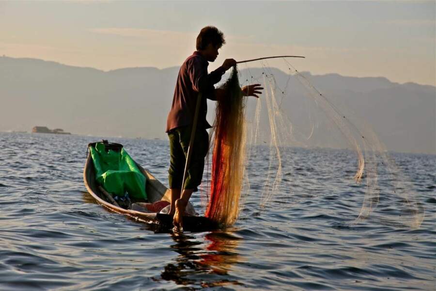 Photo prise au lac Inle (Birmanie) par le GEOnaute : leroy