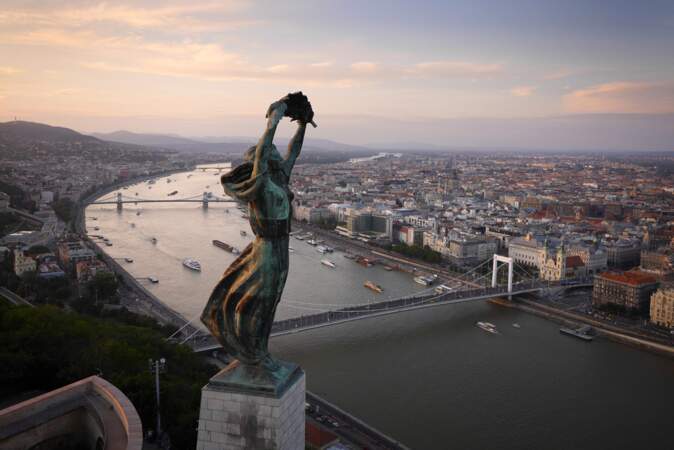 Statue de la Liberté, à Budapest, en Hongrie