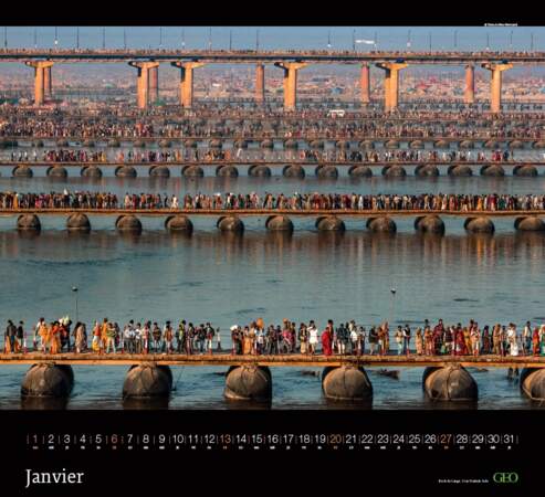Bords du Gange, Allahabad, Uttar Pradesh – Inde