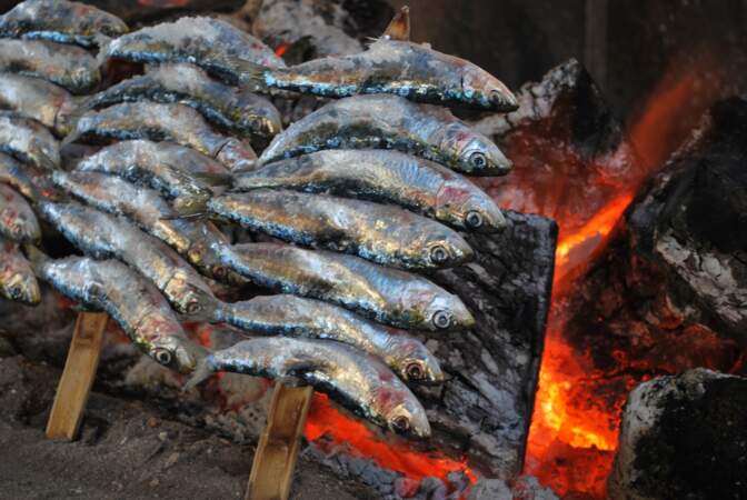 Une des spécialités de Malaga : les sardines grillées