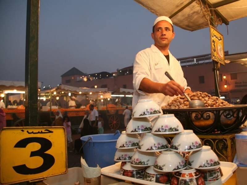Une poêlée d'escargots à Marrakech