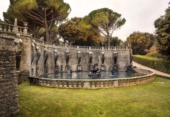 Fontaine de Pégase, dans la villa Lante, près de Viterbe