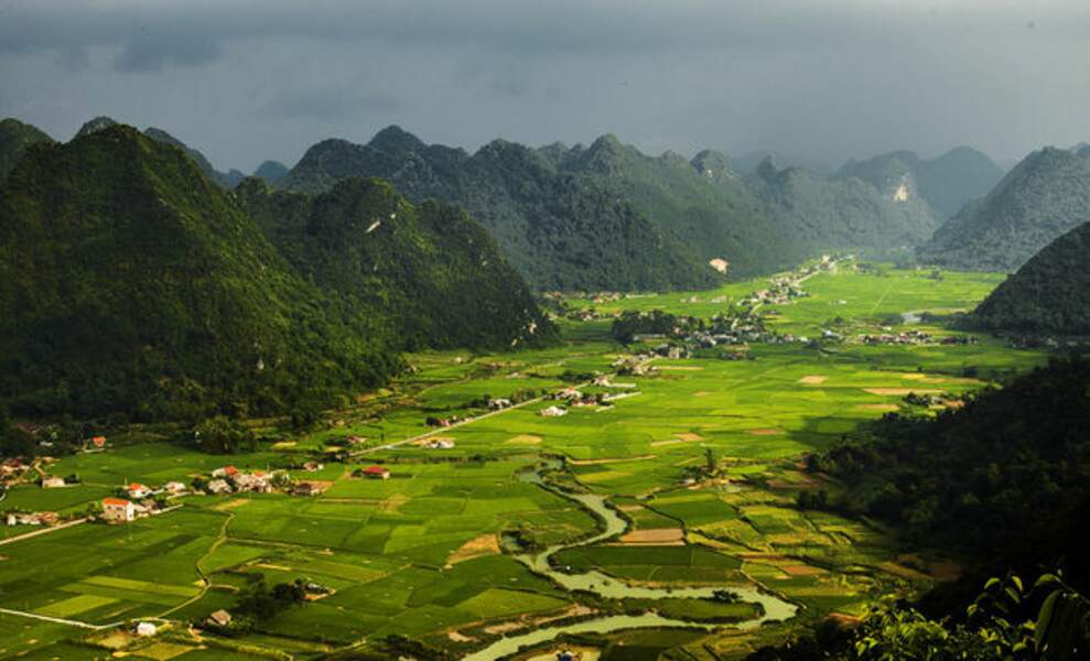 Plaines fertiles du nord du Vietnam