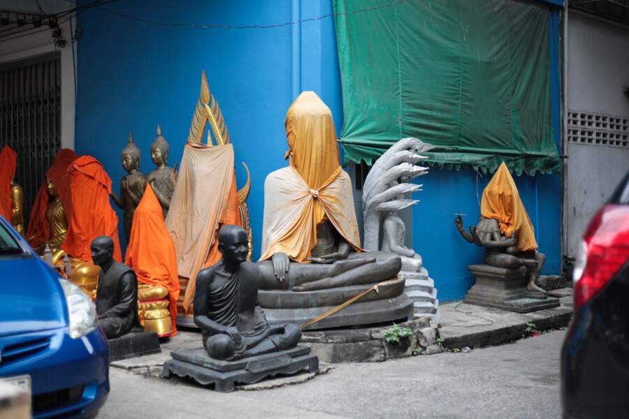 Soi Mahannop 2, le quartier des statues bouddhistes