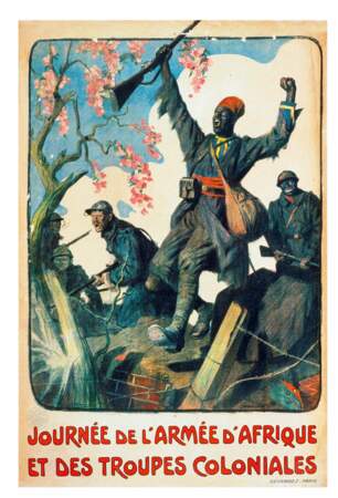 « Journée de l’armée d’Afrique. » Lucien Jonas. 1917, France