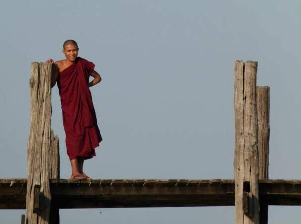 Photo prise au pont d'U Bein (Birmanie) par le GEOnaute : raphael33