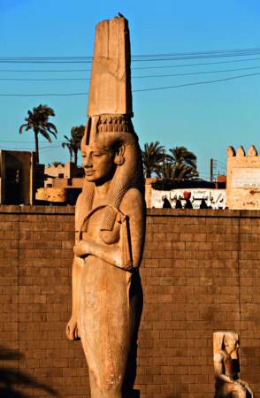 La reine Tiyi, mère du futur Akhenaton, se dresse dans la ville d'Akhmim