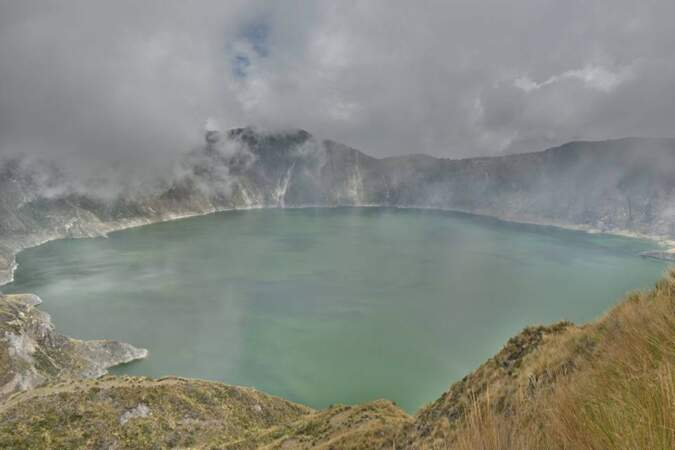 Lac du volcan Quilotoa en Equateur